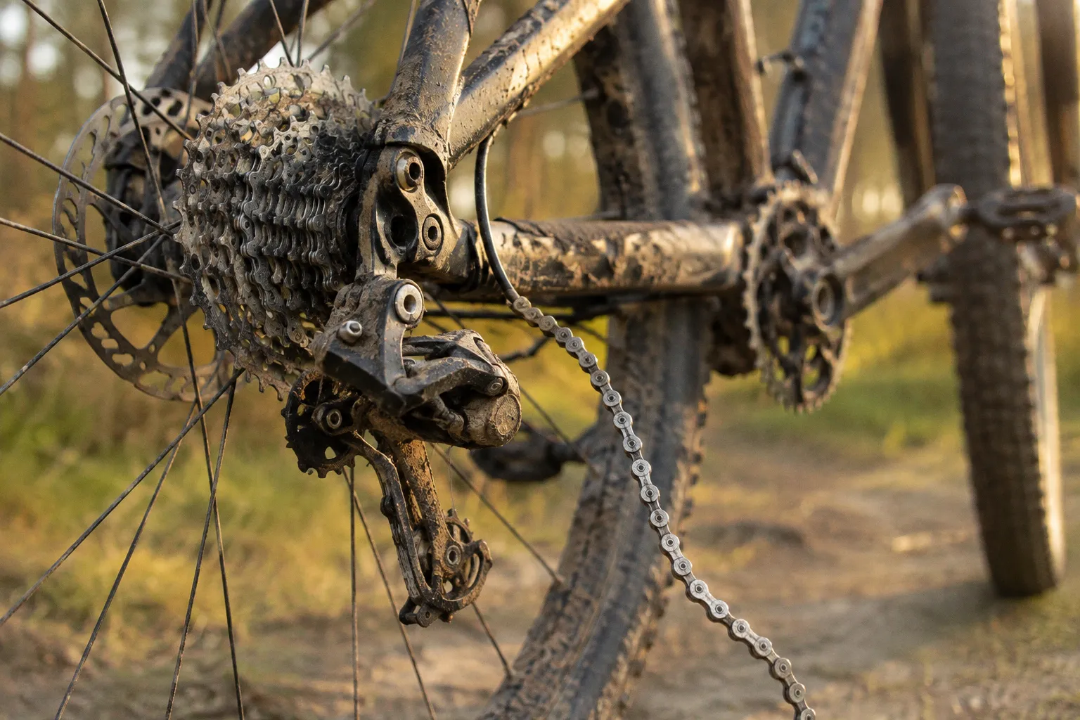 Chaîne VTT qui saute : 4 réglages de transmission