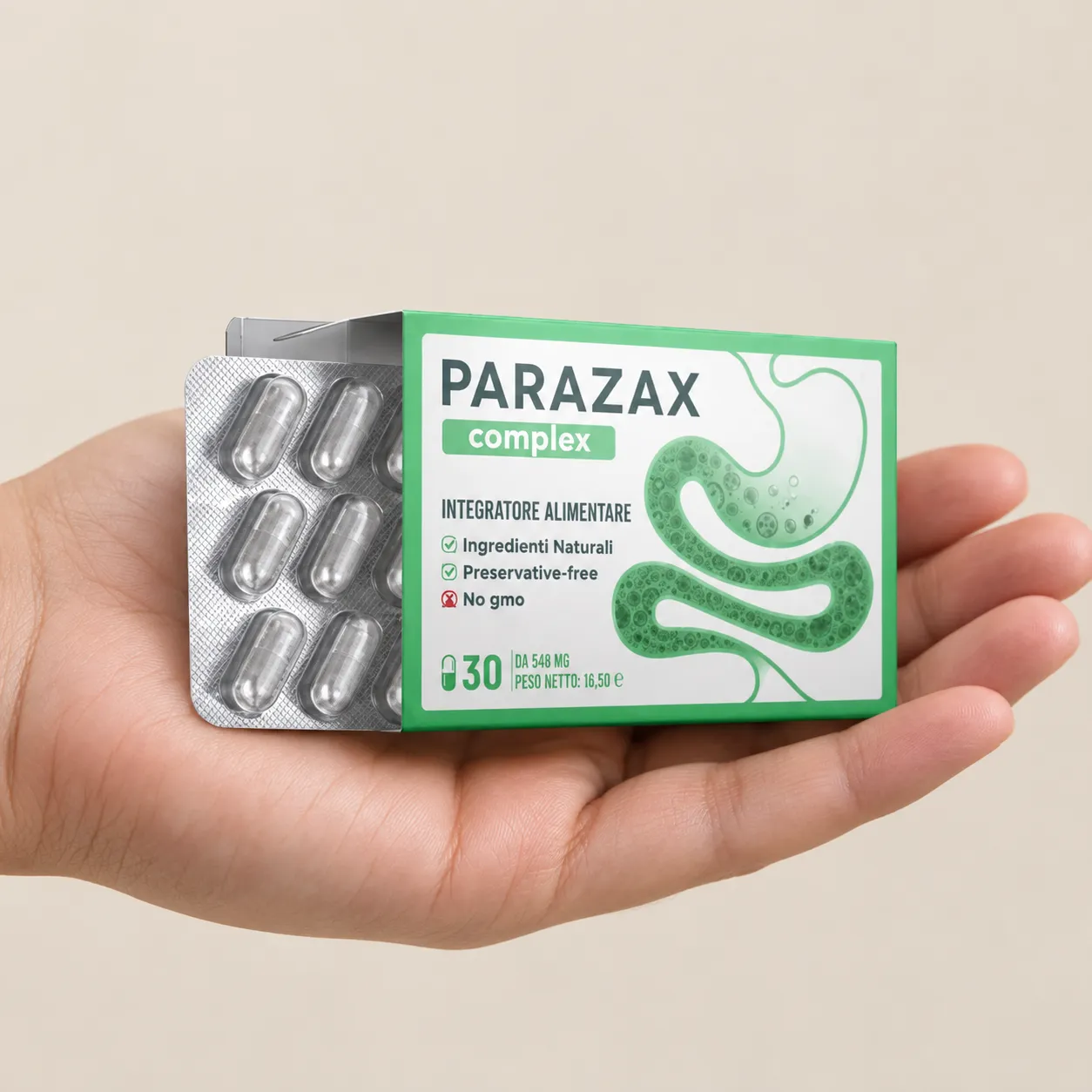 Parazax Complex — le produit en main