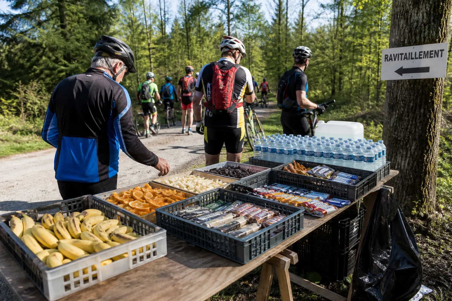 Ravitaillement de rando VTT : le plan d'organisation